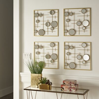 4 Piece Mancuso Beveled Mirror Set -  Willa Arloâ¢ Interiors, CBD4C70612A4459BB37A795AA4C11880