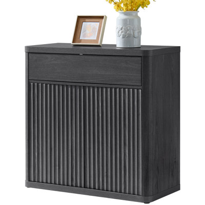Cesiro 34.6" Wide Storage Sideboard with Drawer and Height-Adjustable Cabinet by Ebern Designs