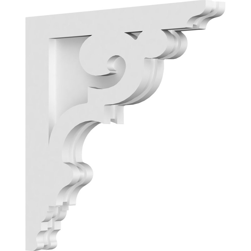 1 7/8"W X 16"D X 16"H Preston Architectural Grade PVC Corbel, 16" H x 16" W x 1.875" D