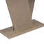Console grise avec placage en bois naturel, structure en V solide, présentez vos objets, processus d'assemblage simple gris, décoration en placage, base en V stable, appartenances, facile-1219070357