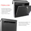 Contemporary Wall Mounted Reverse Mounting Galvanised Steel Lockable Weatherproof Post Box -36x36x11cm-64111941
