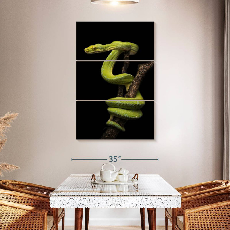 Brampt Python Wrapped Around A Branch, 57" H x 36" W