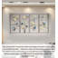 Nouvelle décoration murale florale tridimensionnelle de style chinois de luxe