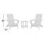 POLYWOOD by AllModern Foldable Outdoor Adirondack Chair With Table-396636078