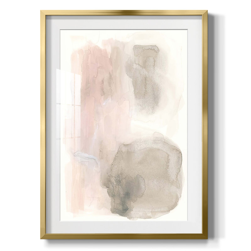 Rose stalagmite II - impression encadrée, Doré, H 25,5 po x l 17,5 po