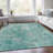 Machine Washable Indoor/Outdoor Xhevrie Aqua Rug-775341027