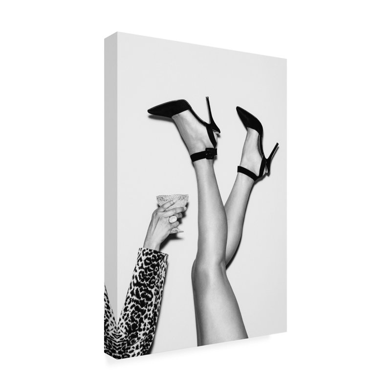 Art sur toile, pieds dans l'air, pictufy studio III, H 19 po x l 12 po