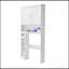 Armoire de rangement au-dessus de la toilette pour salle de bain avec tablette réglable blanche H 67,4 po