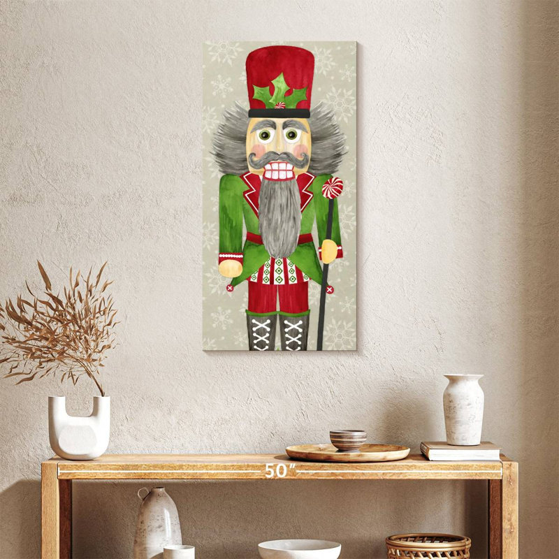 Nutcracker Christmas II, 36" H x 18" W