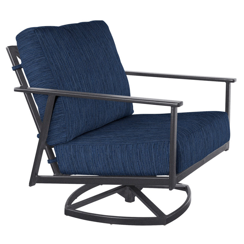 Marin Outdoor Rocker Chair, Graphite, Flagship Stone Sunbrella®