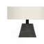 Lighting, H 24 po, lampe de table, résine noire, abat-jour ivoire / crème, contemporain-939290222