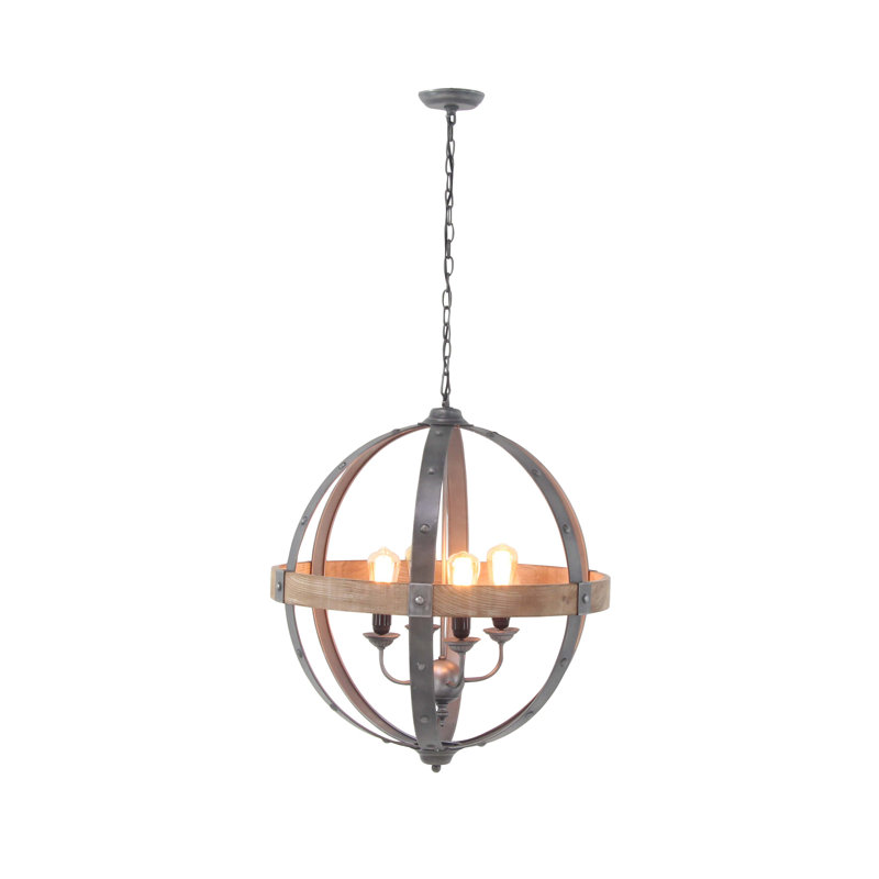 Lustre globe à 4 lumières