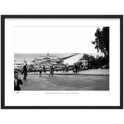 Southend on Sea, the Pier 1947 1 Piece Single Picture Frame Wall Art
