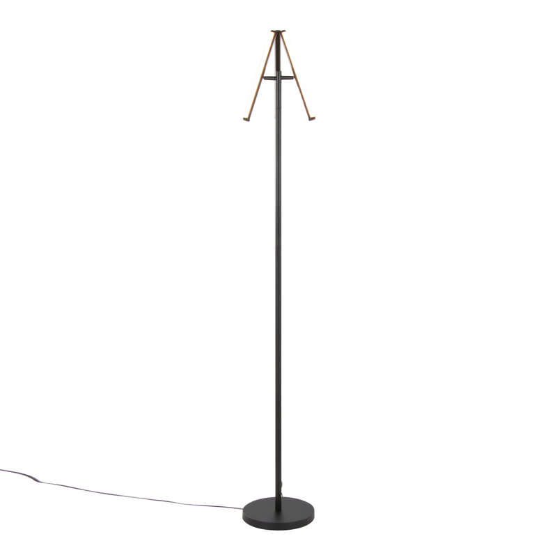 Modern Swivel Floor Lamp, Black