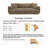 Minimore Modern style sofa 91" W Upholstered 3-Seater Sofa -350589907