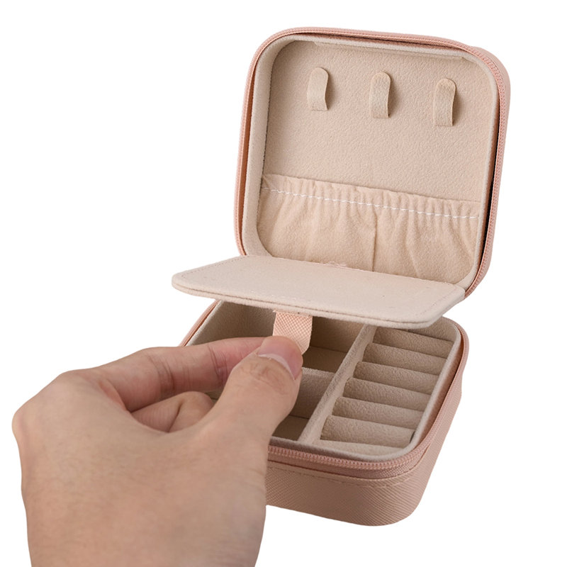 Jewellery Box + Dividers, Pink