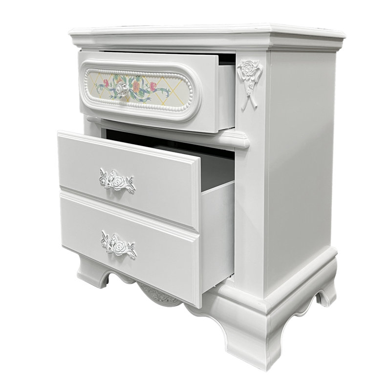 Sauval 2-Drawer Nightstand in White