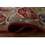 Tapis rouge en laine noué à la main de conception unique 8 pi 10 po x 11 pi 9 po New Age