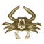 Heurtoir de porte crabe bleu-15024158-41399406