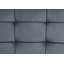 Repose-pieds Brantley en velours gris et finition gris sable