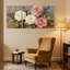 «Rose Rose Floral Bouquet», ensemble de 3 reproductions d'art sur toile-747819109
