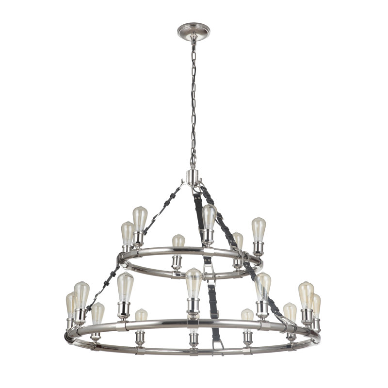 Bolger 18 - Light Tiered Chandelier, Polished Nickel