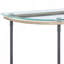Table de canapé en verre transparent Brantley
