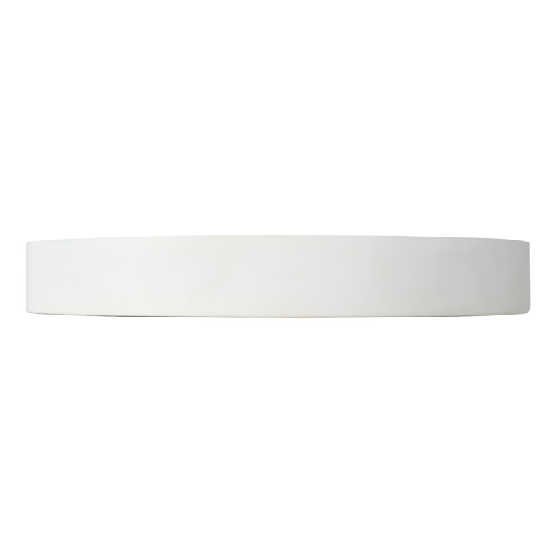 Nix 9-in Black dimmable LED Flush Mount, White/Gold