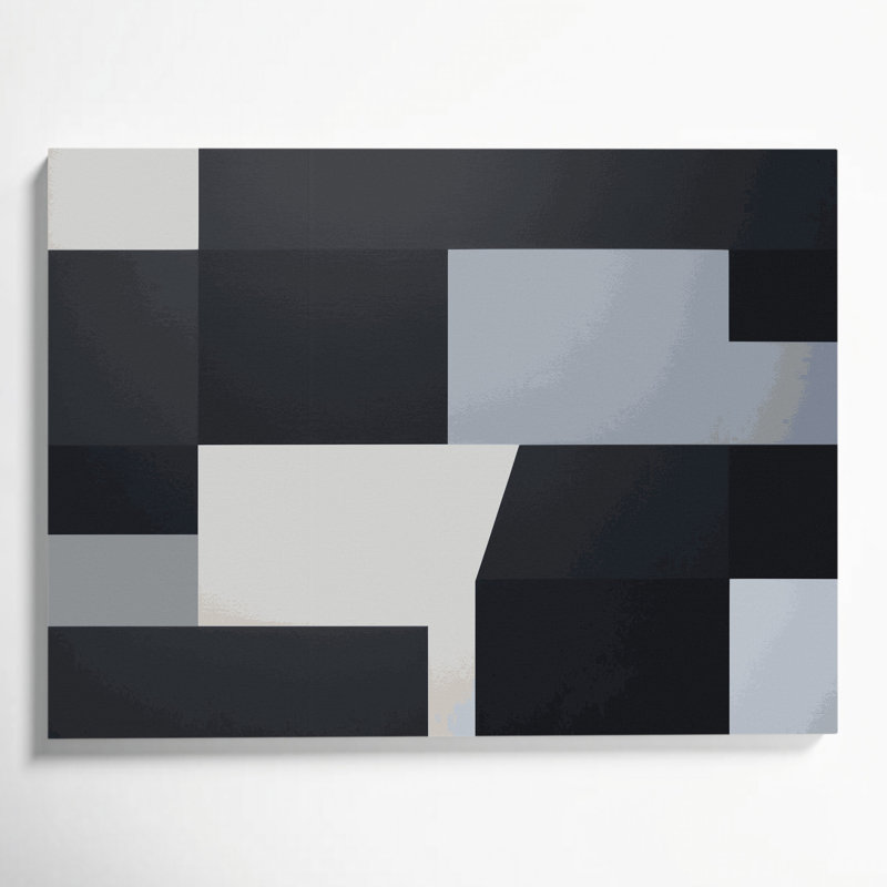 Minimalisme 67, art mural sur toile noire, H 11 po x l 14 po