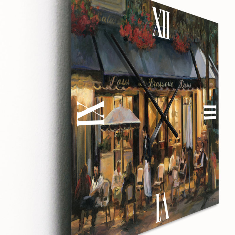 Horloge murale traditionnelle La Brasserie des Champs-Élysées Paris, Très grand