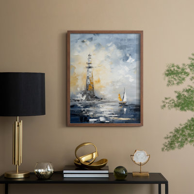 NAUTICAL Series, impression encadrée en bois massif