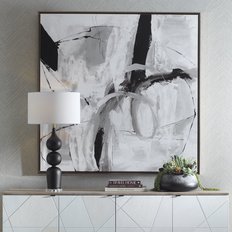 Orren Ellis Looping Eternity Framed Abstract Art