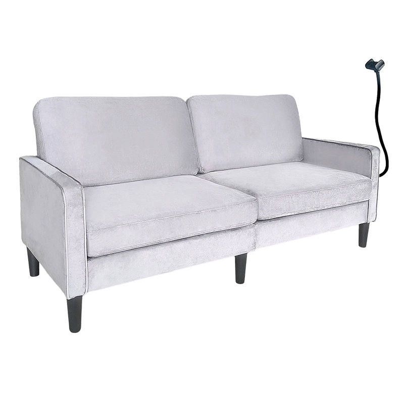 Canapé moderne pour causeuse pour le salon, fauteuil inclinable en lin, housse amovible, coussins à ressorts