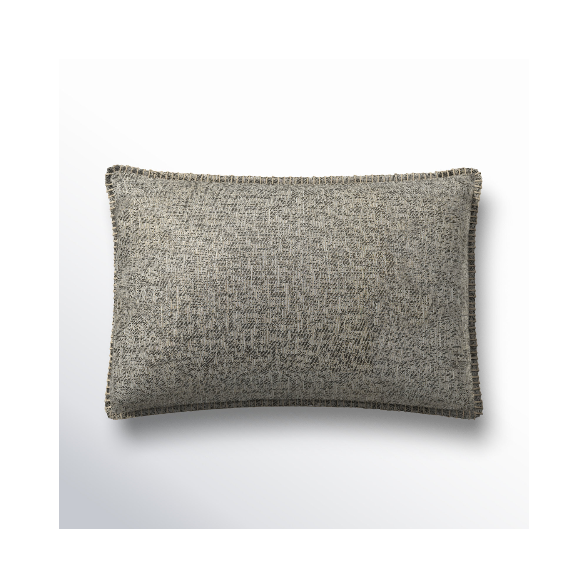 Peridot Lumbar Pillow Cover, Gray
