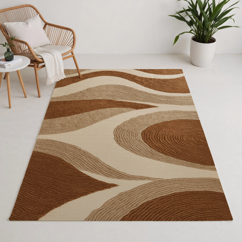 Tapis d'intérieur et d'extérieur brun Nature, Rectangulaire 3 pi x 5 pi
