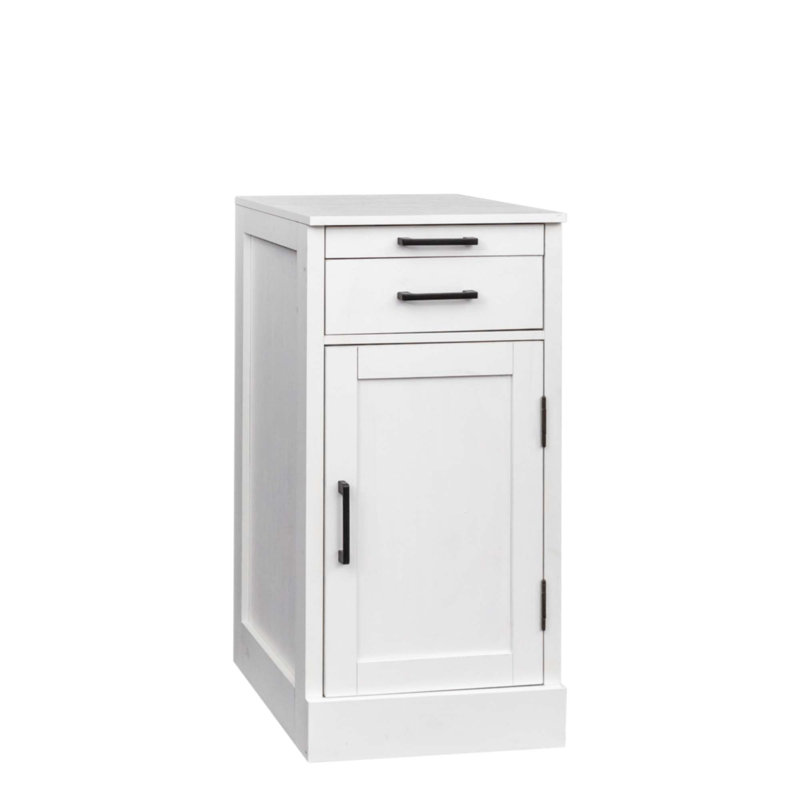 Modular Wine Bar Cabinet, White