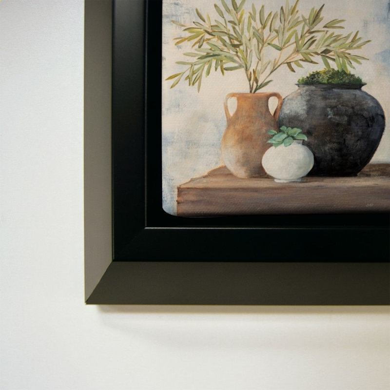 «Calm Still Life II» par Julia Purinton - impression sur toile, Black