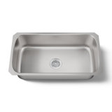 Undertone® 31-1/2" L x 17-3/4" W x 8" Extra-Large Under-Mount Single-Bowl Kitchen Sink