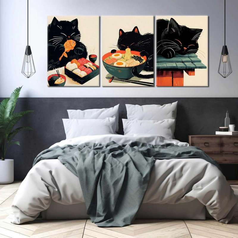 3 Piece Wrapped Canvas Print, 40 cm H x 30 cm W