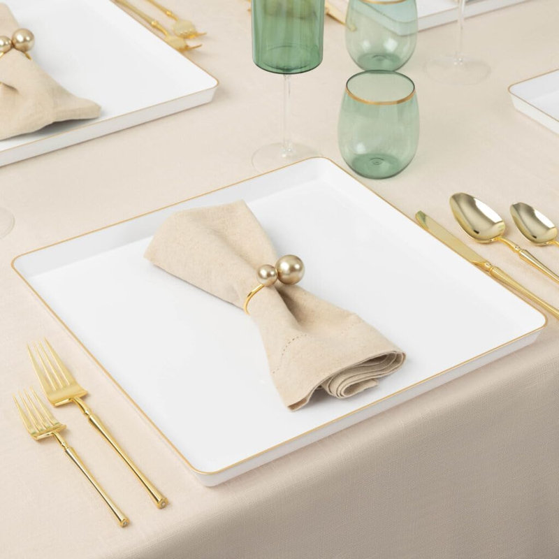Disposable Dinner Plate, Set of 96
