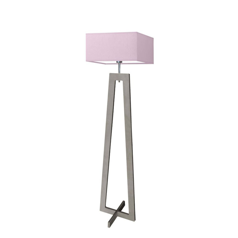Tahoe 138 H cm Traditional Floor Lamp, Light Pink, Grey