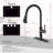 Touch-On Kitchen Faucet With Pull Down Sprayer Single Handle Brass Touch Activated Kitchen Sink Faucet With 2-Way Pull Out Sprayer,