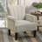 Rivet Tufted Polyester Armchair