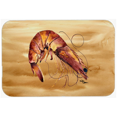 Caroline's Treasures Shrimp Glass Cutting Board
