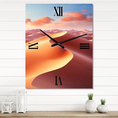 Latiasha - Horloge murale paysage et nature surdimensionnée
