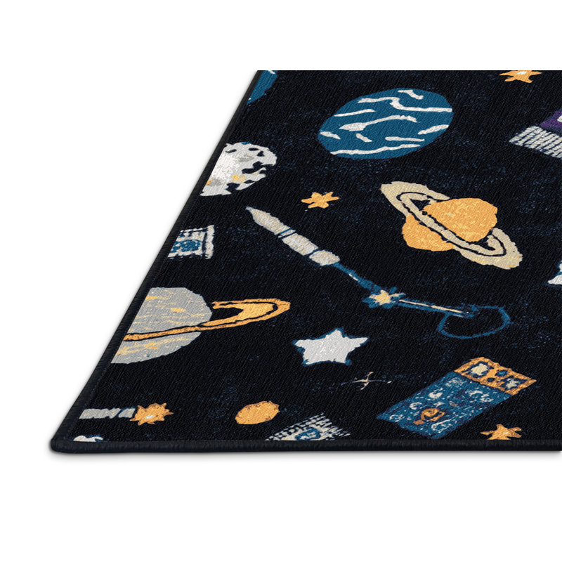 Tapis gris lavable à la machine, Rectangle 7 pi x 9 pi