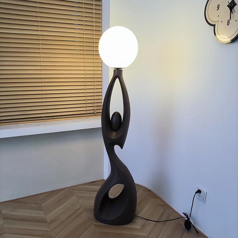 Lampe de salon artistique rétro en résine