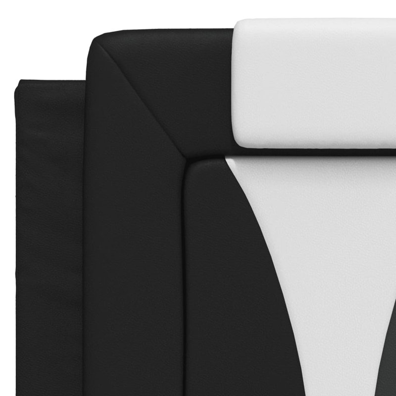 Coussin de tête de lit vidaXL noir et blanc de 152 cm Viana, Grand, Noir et blanc