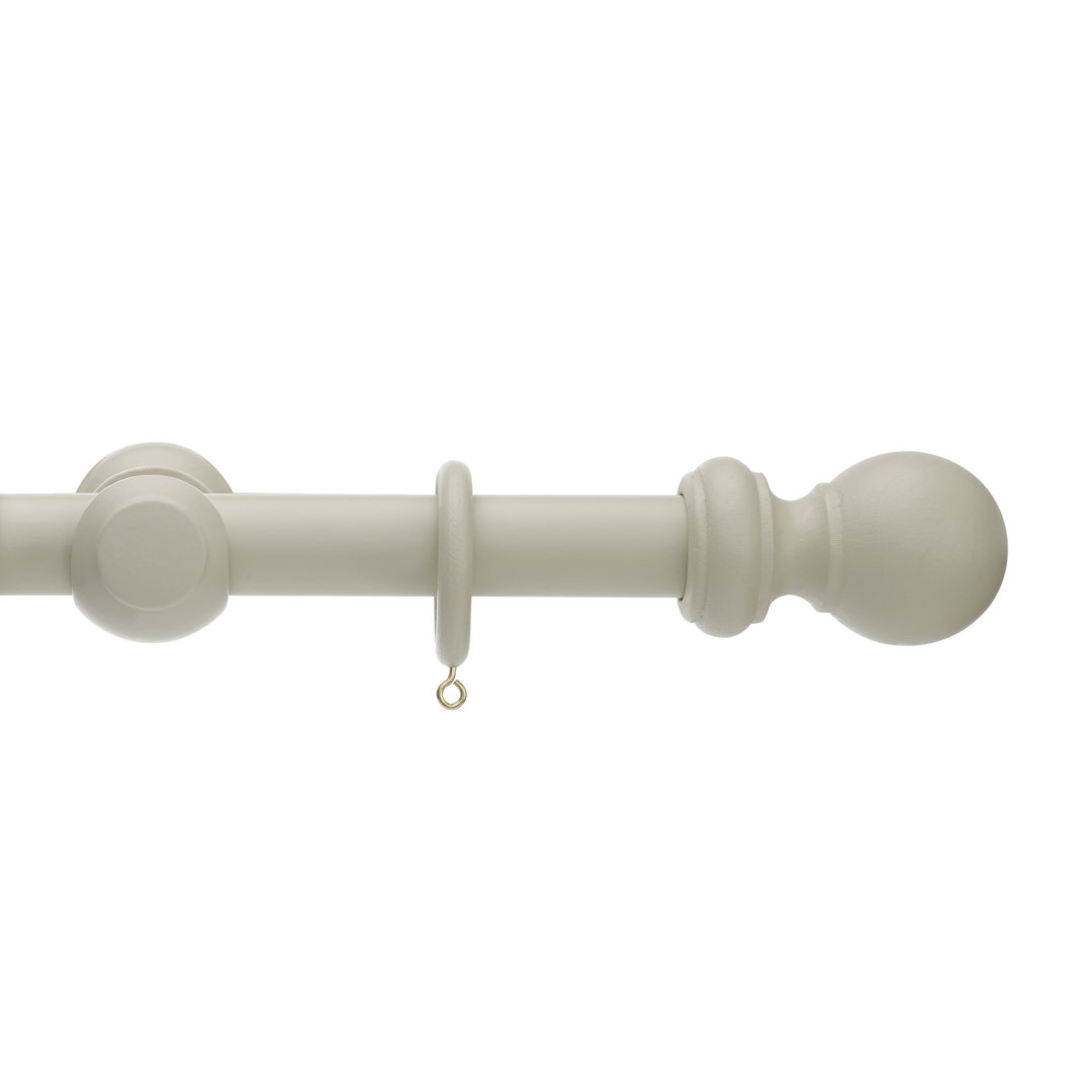 Keswick Wooden Complete Curtain Pole and Hardware Set 28mm