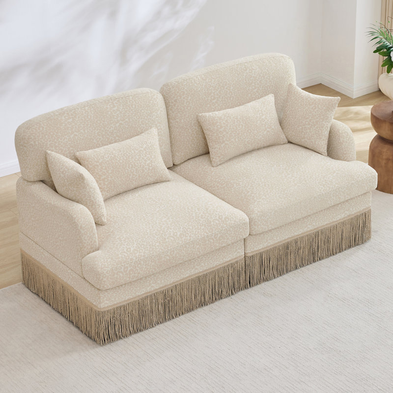 Canapé modulaire en chenille Leopard, Beige